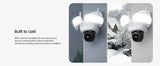 Caméra de surveillance extérieure sans fil Dekco 3K UHD WiFi avec projecteur, vision nocturne couleur à 360°, détection PIR et audio bidirectionnel.