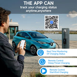 AFYEEV EV chargeur Portable Type2 IEC62196-2 connecteur 16A 1 Phase 3.6KW prise ue Station de charge pour véhicule électrique