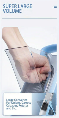 Ensemble de trancheuse et râpe multifonctionnelle pour légumes et fruits, hacher, râper et trancher efficacement, PotTag et plus d'outils de cuisine, 1 pièce
