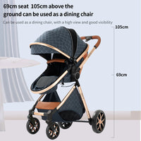 Poussette bébé 3 en 1 poussette légère pour nouveau-nés voyage pliable bébé voitures infantile poussette landau siège auto bébé