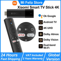 Clé TV connectée Xiaomi 4K, Android TV 11, processeur quadricœur Cortex-A35, 2 Go de RAM, 8 Go de ROM, Netflix, Wi-Fi, Assistant Google, dongle TV
