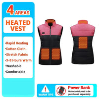 Femmes manteau Intelligent USB chauffage électrique thermique vêtements chauds hiver gilet chauffant grande taille hommes 21 pièces veste chauffante mode