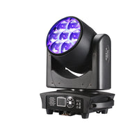 Projecteur LED RGBW 4 en 1 7x40W à effet œil d'abeille + Wash Zoom testa mobile DMX pour éclairage de scène de discothèque, bar, boîte de nuit ou DJ