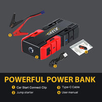 Démarreur de voiture GKFLY, dispositif de démarrage d'urgence, câbles, chargeur de batterie portable, booster de batterie