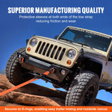 Kit de remorquage SucceBuy en polyester haute résistance, sangles de remorquage pour voiture, remorque, treuil, camion, Jeep, SUV.