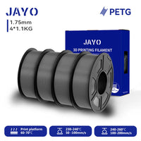 Filament PETG JAYO pour imprimante 3D FDM, 2 bobines de 1,75 mm, enroulement soigné, 2,2 kg/lot
