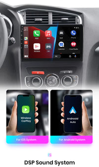Junsun Wireless CarPlay Android Auto Car Radio For Citroen C4 2 B7 2013 - 2016 GPS Multimedia 2 din