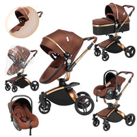 Poussette légère Magic ZC, poussette bébé 3 en 1, landau pour bébé, poussette légère en PU 3 en 1
