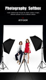 Boîte à lumière professionnelle pour la photographie, avec trépied et ampoule E27, système d'éclairage continu pour studio photo.