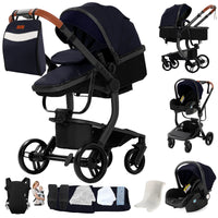 Poussette légère Magic ZC, poussette bébé 3 en 1, landau pour bébé, poussette légère en PU 3 en 1
