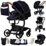 Poussette légère Magic ZC, poussette bébé 3 en 1, landau pour bébé, poussette légère en PU 3 en 1
