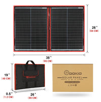 Dokio-Panneau solaire portable et pliable, 18V, 100/160/200/300 W, avec contrôleur 12V pour charger la batterie, adapté au camping