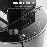 VEVOR Extracteur de Miel Électrique 4/8 Cadres Centrifugeuse Séparateur Miel 140 W Inox avec Couvercle Taille du Nid d'Abeilles Adaptée Profond 48x23 cm Moyen 48x16 cm Hauteur Réglable pour Apiculture