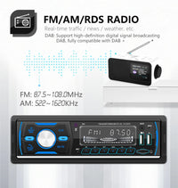 ESSGOO-Unité principale stéréo de voiture avec DAB + intégré, AM, FM, RDS, USB, AUX-in, SD, Bluetooth, simple, 1 DIN, télécommande, lecteur MP3