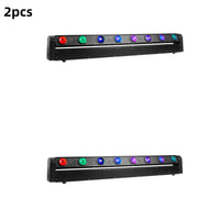 2 pièces barre de LED faisceau lumière principale mobile 8x12W RGBW 4in1 DMX512 pour DJ Disco fête boîte de nuit événement spectacle effets de scène