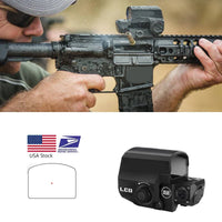Visée réflexe holographique tactique LCO à points rouges, adaptée à tous les supports sur Rail de 20mm, portée de chasse en plein air, collimateur de fusil