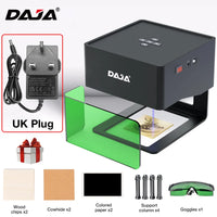 DAJA graveur Laser CNC bricolage DJ6 Machine de gravure Laser 3000mw rapide Mini Logo marque imprimante Cutter travail du bois bois plastique verre