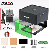 DAJA graveur Laser CNC bricolage DJ6 Machine de gravure Laser 3000mw rapide Mini Logo marque imprimante Cutter travail du bois bois plastique verre