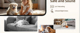 Caméra de surveillance pour bébé Caméra de sécurité domestique HD 2K avec détection de mouvement et audio bidirectionnel, installation facile, jour et nuit claires