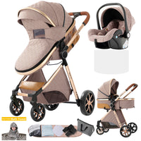 Poussette bébé 3 en 1 poussette légère pour nouveau-nés voyage pliable bébé voitures infantile poussette landau siège auto bébé