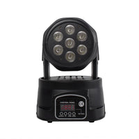 SHEHDS-Lumière LED à Tête Mobile pour ixMusicale Chang DJ, Discothèque, brev, 7x12W, RGBW/7x18W, 6 en 1