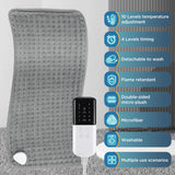 Tapis de massage chauffant pour les pieds, thérapie infrarouge, massage du dos et de la nuque, couverture électrique, coussin thermique en pierre de jade naturelle pour soulager la douleur