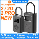 Nouveau Xiaomi Mijia Portable compresseur d'air 2 / 2D / 2PRO, pompe à Air 2, gonfleur numérique intelligent de détection de pression des pneus pour vélo de voiture