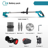 Makita-Tondeuse à Gazon Électrique Pliable Sans Fil, Longueur Réglable, Coupe-Bordure de Jardin Adapté à la Batterie 18V