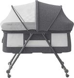 Lit de voyage Baby Grab-and-go avec matelas et roues silencieuses, berceau à bascule convertible, XYT-001