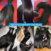 YOCYTU 20 20 20 Pouces Tissage Cheveux Humains 1/3/4 PCS Lot de Tissage Cheveux Humain 12A Tissage Naturel Brésilien Haut Qualité Meche Tissage Humain Hair Raw Hair Bundles 100% Human Hair Livraison 3 Jours France