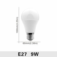Lot de 10 ampoules LED E27/E14 (20W, 18W, 15W, 12W, 9W, 6W, 3W) - Alimentation 220V - Éclairage spot - Blanc froid/chaud