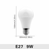Lot de 10 ampoules LED E27/E14 (20W, 18W, 15W, 12W, 9W, 6W, 3W) - Alimentation 220V - Éclairage spot - Blanc froid/chaud