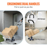 SucceBuy Chariot d'escalade pour escaliers de 550 lb, chariot à main robuste avec double poignées, cadre de camion pour entrepôt, shopping, aéroport