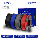 Filament PETG JAYO pour imprimante 3D FDM, 2 bobines de 1,75 mm, enroulement soigné, 2,2 kg/lot
