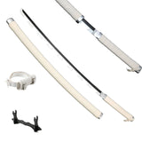 Katana Demon Slayer 41 pouces/104 cm (Tsuyuri Kanao Sanemi Giyuu) en bois bleu, jouet, épée, accessoire de jeu de rôle, personnage, arme