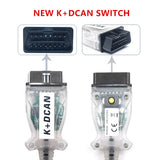 Meilleure vente pour BMW IN-PA Ediabas K + DCAN commutateur câble de Diagnostic OBDII pour BMW E46 K + CAN K CAN IN-PA FT232RL puce Interface USB