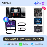 Autoradio Junsun CarPlay Android Auto pour Renault Clio 4 ZOE 2012-2017, système GPS intelligent, stéréo multimédia
