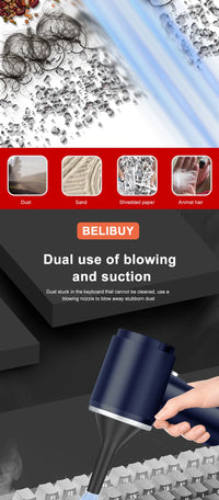 BELIBUY aspirateur de voiture aspirateur Portable appareil ménager haute puissance Mini nettoyeur sans fil aspirateur de tapis