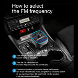 T25 voiture Bluetooth 5.0 transmetteur FM lecteur MP3 charge rapide double chargeur USB