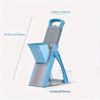 Ensemble de trancheuse et râpe multifonctionnelle pour légumes et fruits, hacher, râper et trancher efficacement, PotTag et plus d'outils de cuisine, 1 pièce