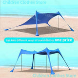 Auvent de plage familial 3x3, tente de plage extérieure pliable, grand abri solaire, tente de camping, tente coupe-vent pour la plage