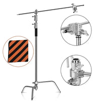 SH-Support d'éclairage RapDuty C en acier inoxydable, support de photographie, bras de maintien, 260cm, 107cm, recommandé Max, liquimanquer, un cadeau