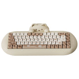 Clavier de jeu sans fil YUNZII C68, clavier mécanique RVB personnalisé Hi-Fi Cute Cat, Silicone 65% échange à chaud ergonomique Kitty Keeb