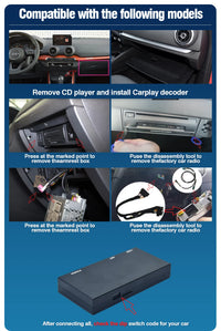 AUTOTOP – Module CarPlay sans fil pour Audi A3 8v Q2 8P 2012 – 2018, système MIB2 MIB, Kits de rénovation automatique Android, caméra inversée Airplay