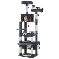 Grand arbre et tour pour chats d'intérieur, avec postes à gratter recouvertes de Sisal, hamac spacieux, perchoirs rembourrés et condos, jouets pour chats