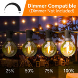 Guirlande lumineuse LED G40, 30M 45M, guirlande lumineuse, féerique, lampadaire extérieur, étanche, rétro, pour décoration de jardin
