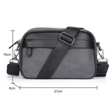 Sac à bandoulière d'affaires pour hommes sac de messager en cuir PU mâle décontracté ceinture sacs à bandoulière homme Design sac à main sac à main sac pour hommes