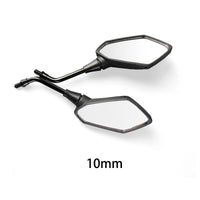 Universel 1 paire 8mm 10mm moto Scooter e-bike poignée barre fin rétroviseurs latéraux électromobile arrière côté convexe miroir