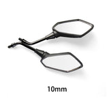 Universel 1 paire 8mm 10mm moto Scooter e-bike poignée barre fin rétroviseurs latéraux électromobile arrière côté convexe miroir