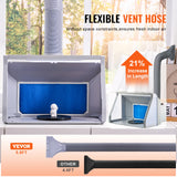 SucceBuy Cabine de pulvérisation d'aérographe Kit de cabine de pulvérisation de peinture d'aérographe portable à double ventilateur avec lumières LED et tuyau d'extension d'échappement